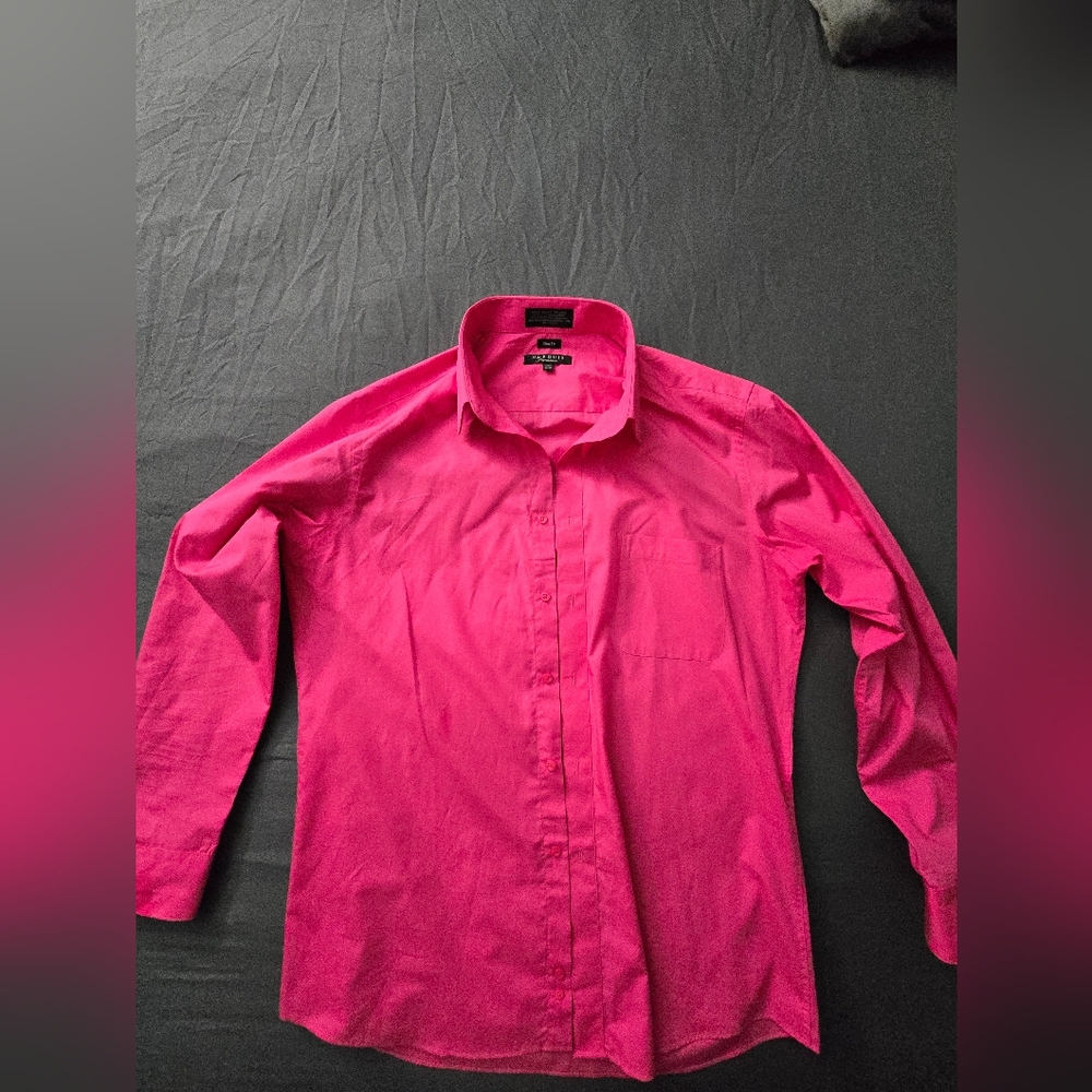Marquise Signature Slim Fit Pink Shirt
